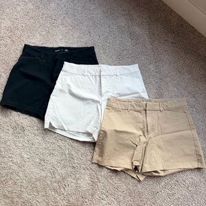 Old Navy Women's Pixie Shorts - Black, White, and Tan